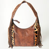 ADBG803 American Darling Handcrafted Cowhide Hobo Bag Tooled Leather Fringe Shoulder Bag