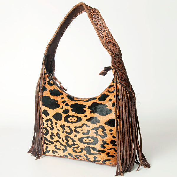 ADBG803 American Darling Handcrafted Cowhide Hobo Bag Tooled Leather Fringe Shoulder Bag