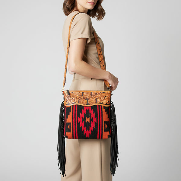 LC-ADBGZ555 Crossbody Genuine Western Leather Women Bag