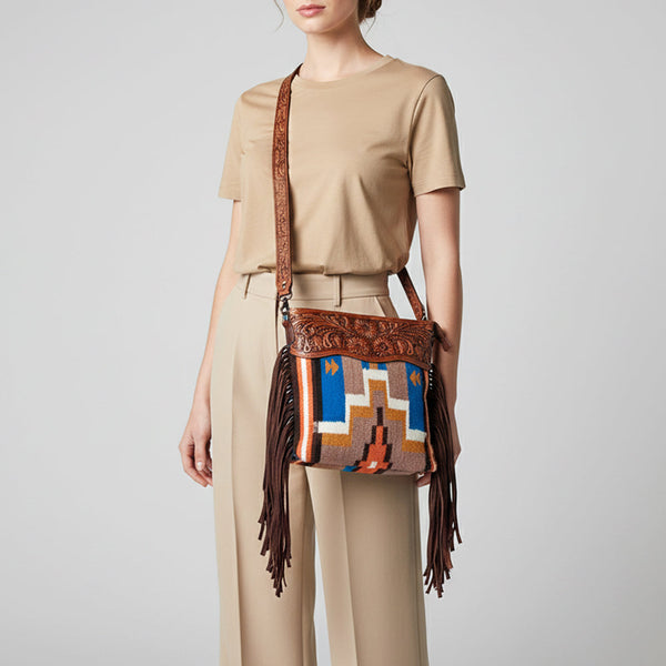 LC-ADBGZ568 Crossbody Genuine Western Leather Women Bag