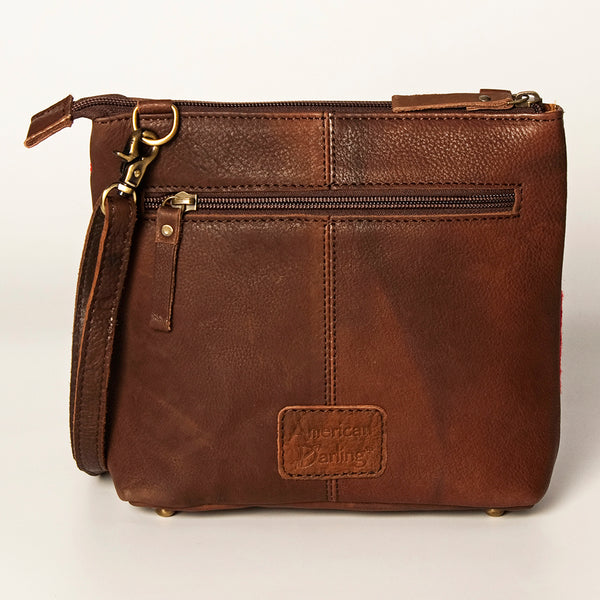 ADBGA236 American Darling Kilim & Leather Crossbody Bag - Western Saddle Purse