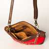ADBGA236 American Darling Kilim & Leather Crossbody Bag - Western Saddle Purse
