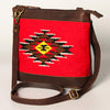 ADBGA236 American Darling Kilim & Leather Crossbody Bag - Western Saddle Purse