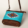 ADBGA236 American Darling Kilim & Leather Crossbody Bag - Western Saddle Purse