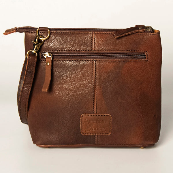 ADBGA236 American Darling Kilim & Leather Crossbody Bag - Western Saddle Purse