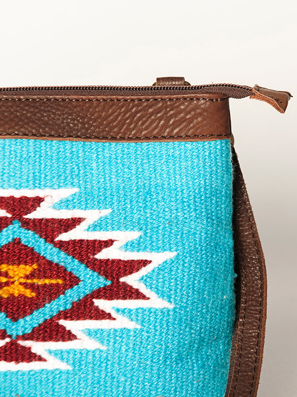 ADBGA236 American Darling Kilim & Leather Crossbody Bag - Western Saddle Purse