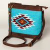 ADBGA236 American Darling Kilim & Leather Crossbody Bag - Western Saddle Purse