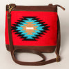 ADBGA236 American Darling Kilim & Leather Crossbody Bag - Western Saddle Purse