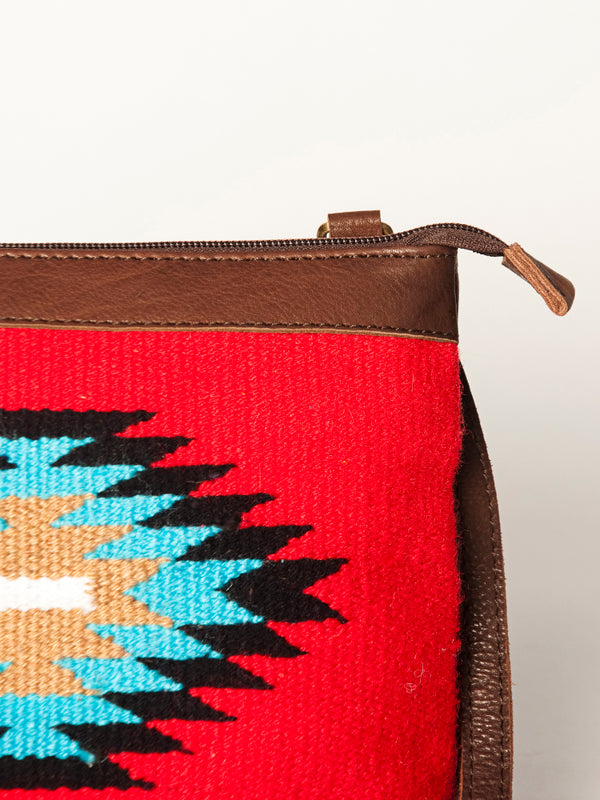 ADBGA236 American Darling Kilim & Leather Crossbody Bag - Western Saddle Purse