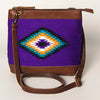ADBGA236 American Darling Kilim & Leather Crossbody Bag - Western Saddle Purse