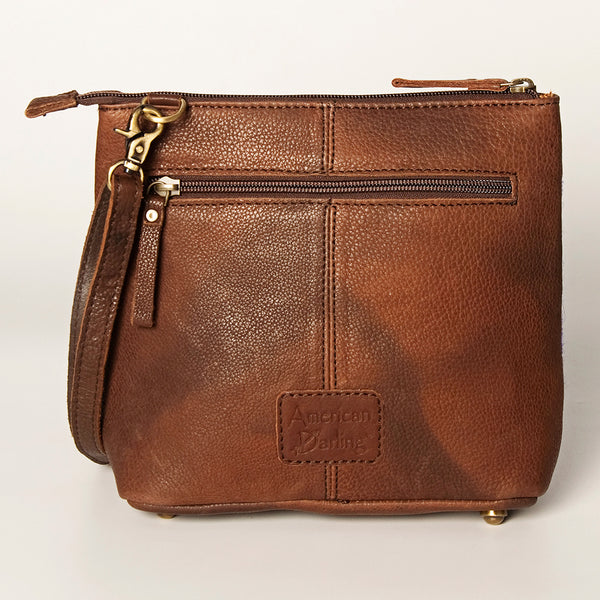 ADBGA236 American Darling Kilim & Leather Crossbody Bag - Western Saddle Purse