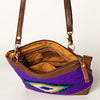ADBGA236 American Darling Kilim & Leather Crossbody Bag - Western Saddle Purse