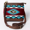 ADBGA236 American Darling Kilim & Leather Crossbody Bag - Western Saddle Purse