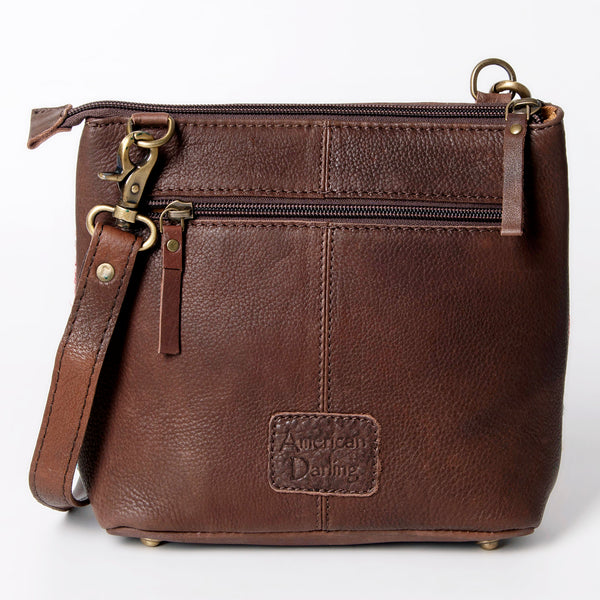 ADBGA236 American Darling Kilim & Leather Crossbody Bag - Western Saddle Purse