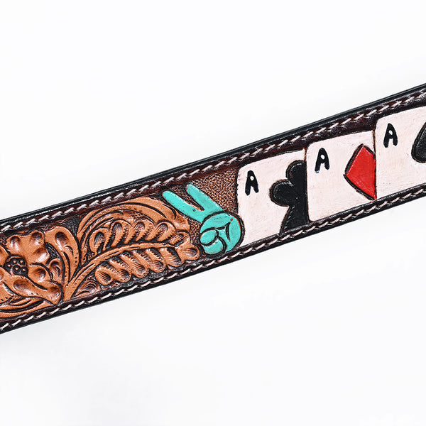BER154-Western Leather Breast Collar