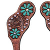 BER174-Western American Leather Spur Strap