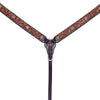 BER195-Western Leather Breast Collar