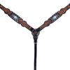 BER221-Western Leather Breast Collar