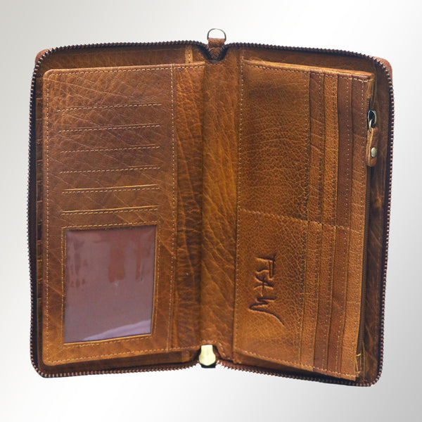 ADBGM231 American Darling Luxury Leather Crossbody Organiser with Multi-Compartment Design