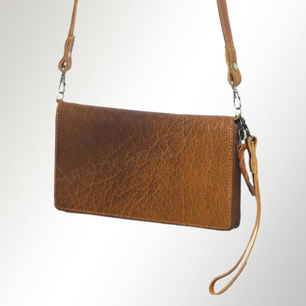 ADBGM231 American Darling Luxury Leather Crossbody Organiser with Multi-Compartment Design