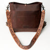 ADBG624 American Darling Hand Tooled Floral & Saddle Blanket Western Messenger Bag
