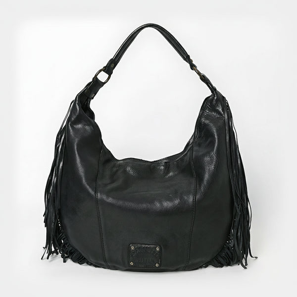 SWC127 Signature Side-Fringe Hobo Bag