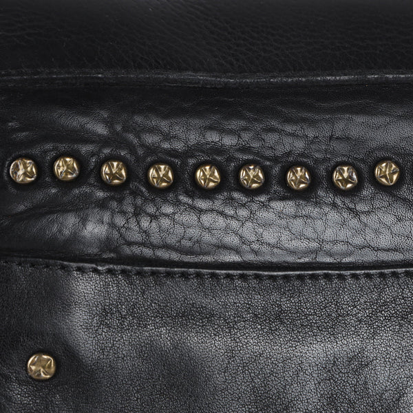 SWC170 Flap-Front Studded Messenger Bag