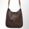 ADBGM245 Leather Crossbody Bag - Western Hand-Tooled Strap Purse