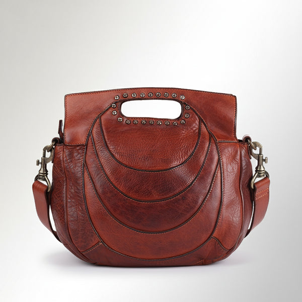 SWC173 Studded Leather Clutch Bag