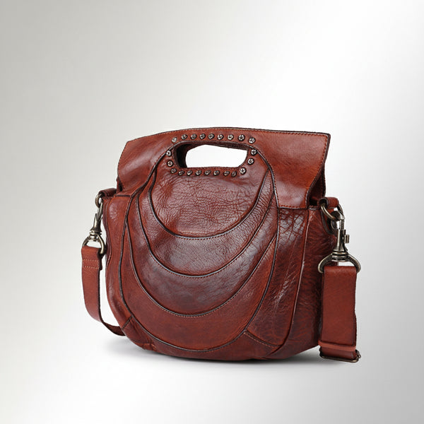 SWC173 Studded Leather Clutch Bag