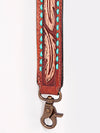 LC-ADSTF108 Hand Tooled Genuine Leather Handle Strap