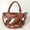 ADBG685 American Darling Handcrafted Western Leather Tote Bag with Braided Handle