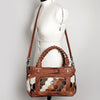 ADBG685 American Darling Handcrafted Western Leather Tote Bag with Braided Handle