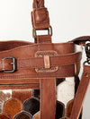 ADBG685 American Darling Handcrafted Western Leather Tote Bag with Braided Handle