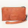 ADBG811 American Darling Handcrafted Leather Wristlet bag - Premium Full Grain Western Purse