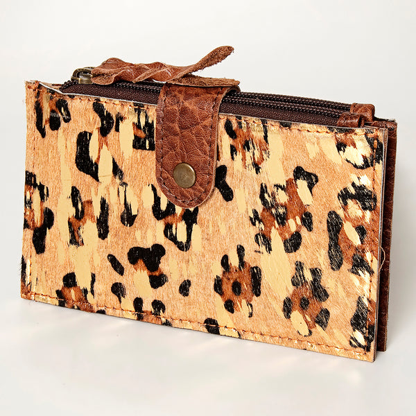 ADBG813 American Darling Hair-On Cowhide Card-Holder Bag with Leather Snap Strap