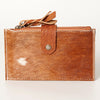 LC-ADBG813 Hair-On Cowhide Card-Holder Bag with Leather Snap Strap