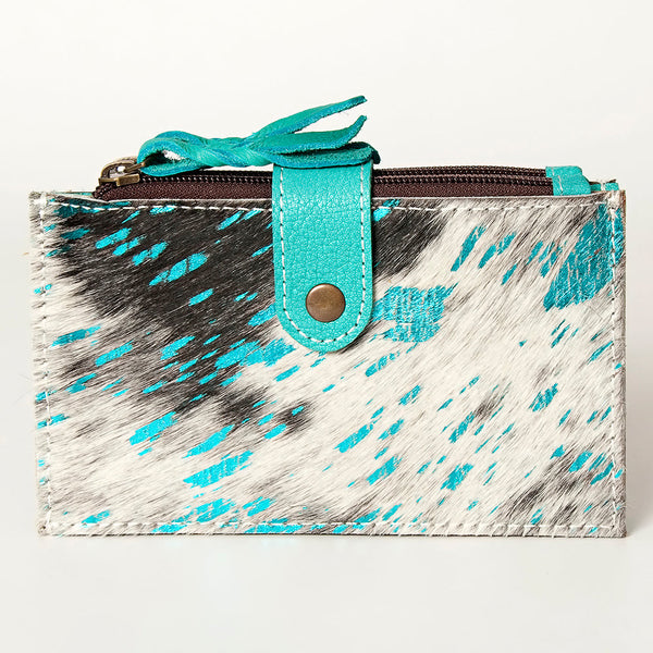 ADBG813 American Darling Hair-On Cowhide Card-Holder Bag with Leather Snap Strap
