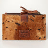 LC-ADBG813 Hair-On Cowhide Card-Holder Bag with Leather Snap Strap