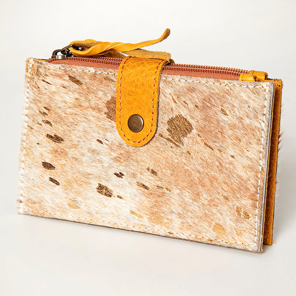 ADBG813 American Darling Hair-On Cowhide Card-Holder Bag with Leather Snap Strap