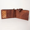 ADBG813 American Darling Hair-On Cowhide Card-Holder Bag with Leather Snap Strap
