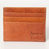ADBG817 Handcrafted Hair on Hide Card Holder Pebbled Leather Western Slim Card Case