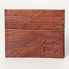 ADBG817 Handcrafted Hair on Hide Card Holder Pebbled Leather Western Slim Card Case