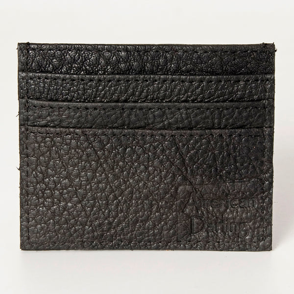 ADBG817 American Darling Handcrafted Black Leather Card-Holder - Premium Full Grain Western Slim Wallet