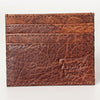 ADBG817 Handcrafted Hair on Hide Card Holder Pebbled Leather Western Slim Card Case