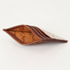 ADBG817 Handcrafted Hair on Hide Card Holder Pebbled Leather Western Slim Card Case