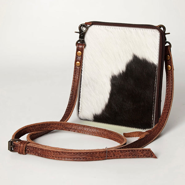 ADBG820 American Darling Handcrafted Leather Cross body Bag with Hair-On Cowhide