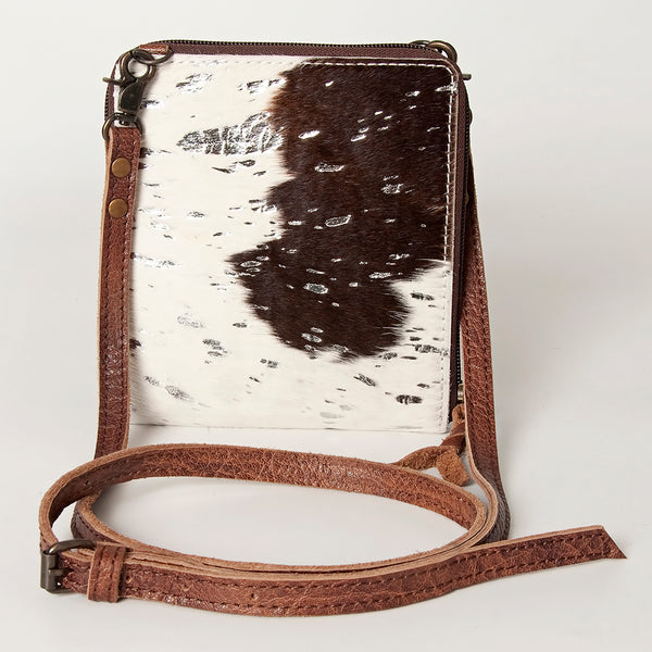 ADBG820 American Darling Handcrafted Leather Cross body Bag with Hair-On Cowhide