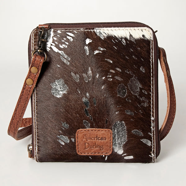 ADBG820 American Darling Handcrafted Leather Cross body Bag with Hair-On Cowhide