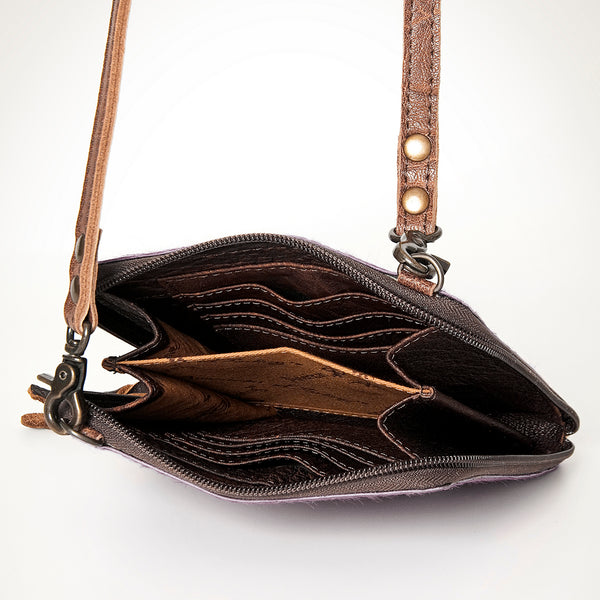 ADBG820 American Darling Handcrafted Leather Cross body Bag with Hair-On Cowhide
